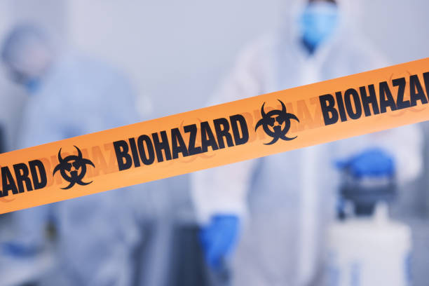 Professional Infectious Disease Decontamination technician working in Agua Dulce, CA